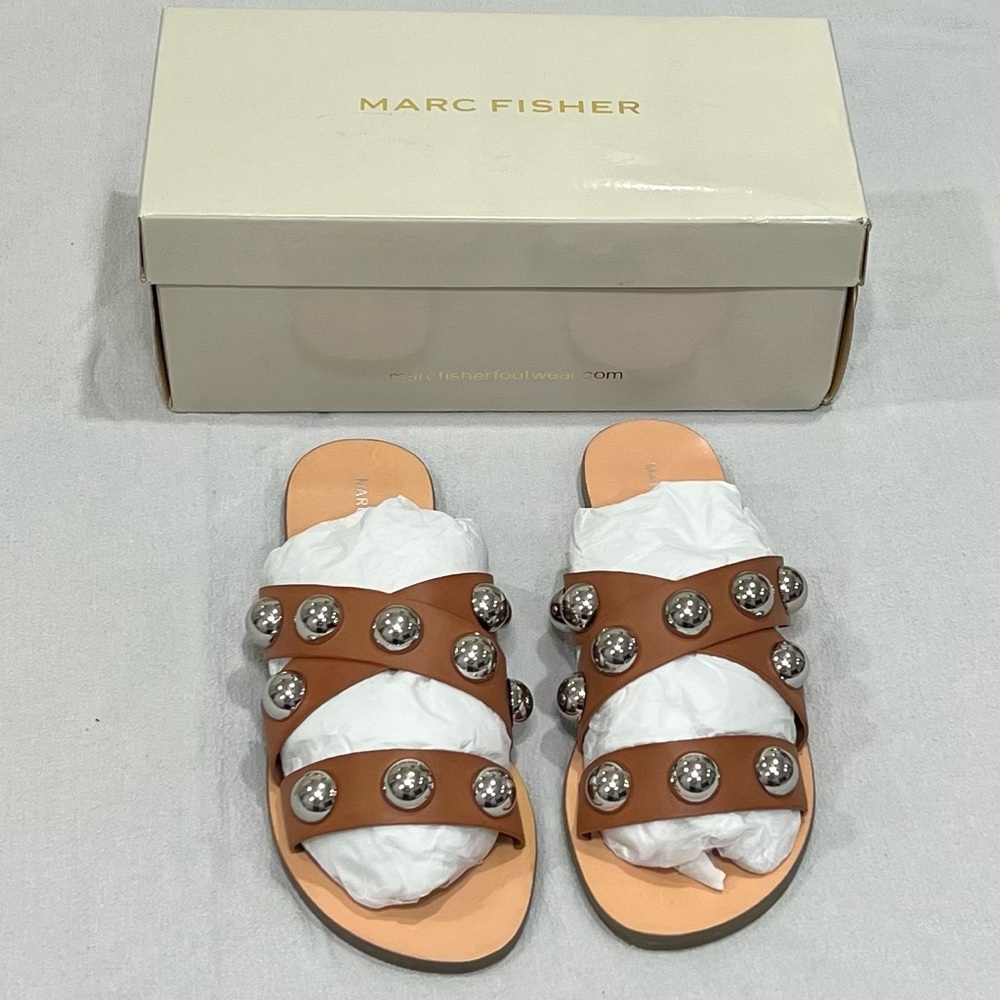Marc Fisher Women’s Bryte 2 Brown Sandals Size 8.5M
